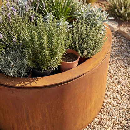 Pflanzenkübel S2 • Cortenstahl