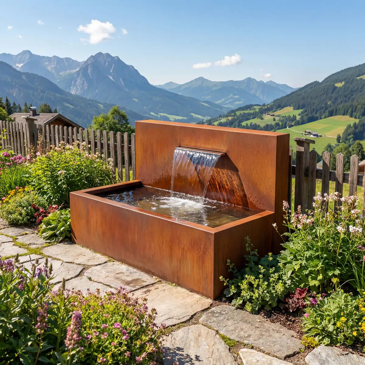 Wasserfall A • Cortenstahl