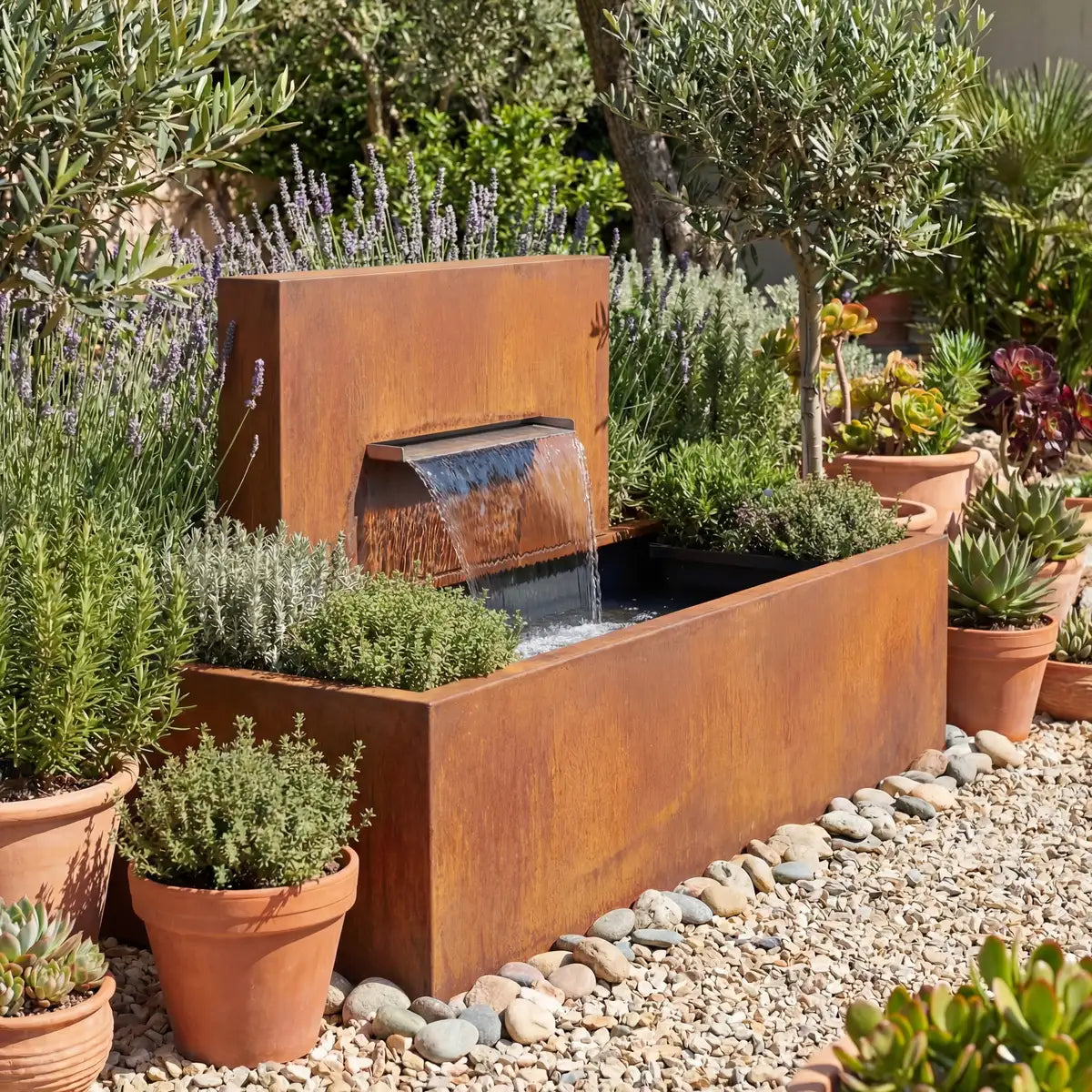 Wasserfall A • Cortenstahl