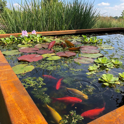 Wasserbecken Q • Cortenstahl