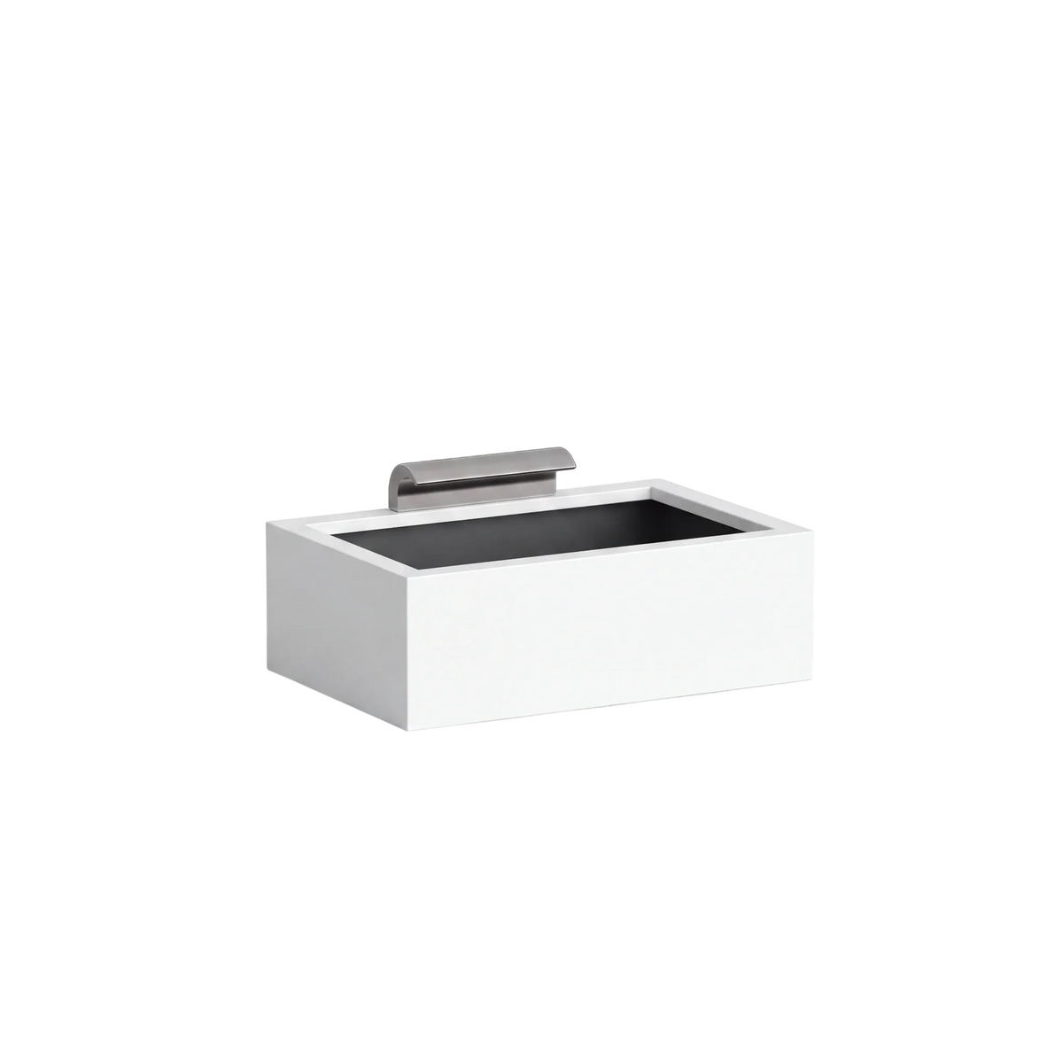 Rechteckiges Wasserbecken aus Aluminium mit Schwalleinlauf • S4