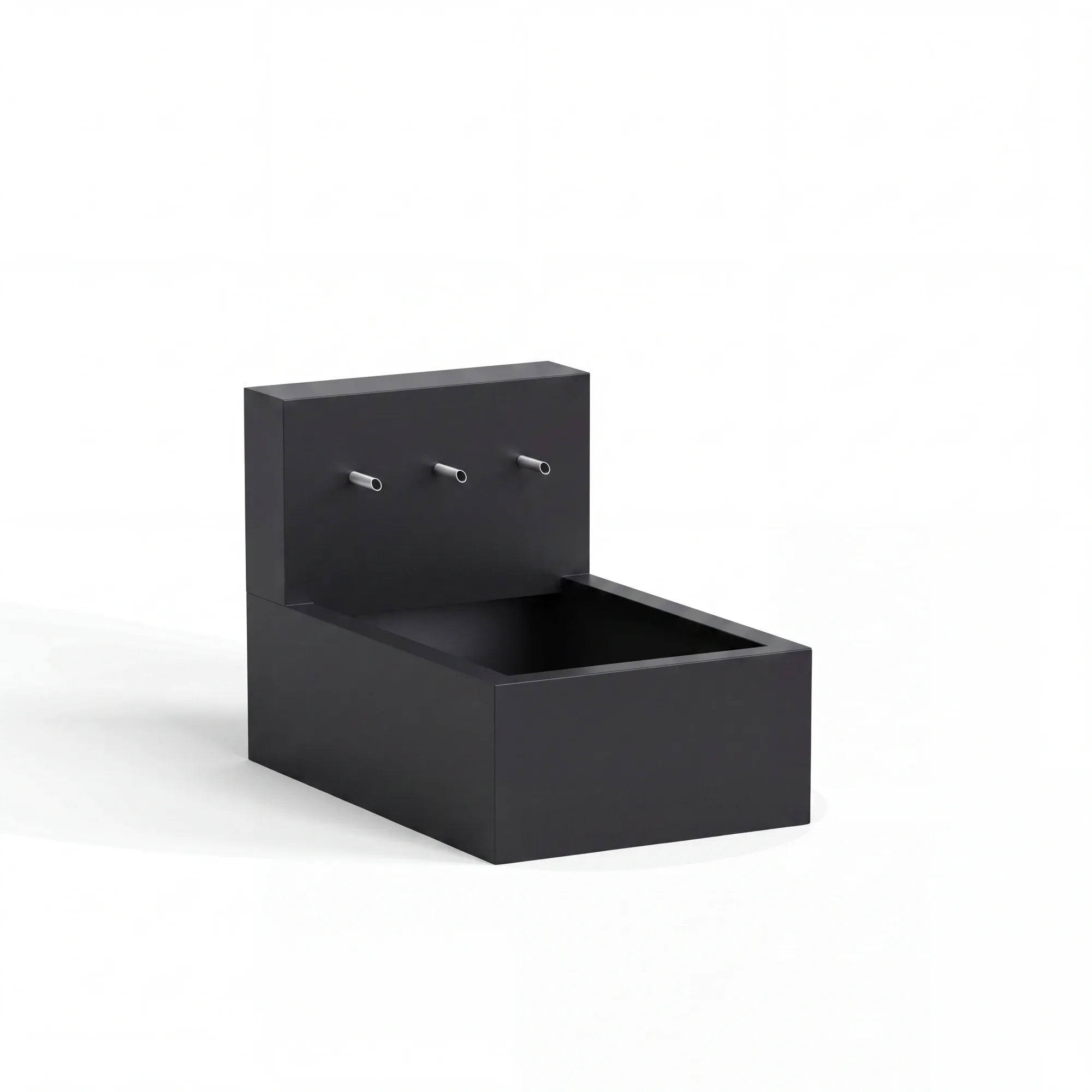 Wasserbecken mit Einlaufrohren aus Aluminium • Set 1