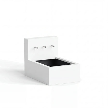 Wasserbecken mit Einlaufrohren aus Aluminium • Set 1