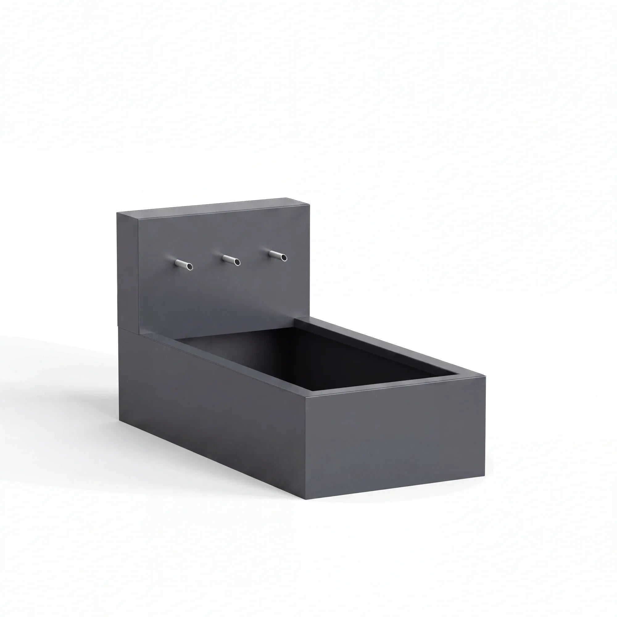 Wasserbecken mit Einlaufrohren aus Aluminium • Set 1