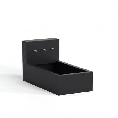 Wasserbecken mit Einlaufrohren aus Aluminium • Set 1