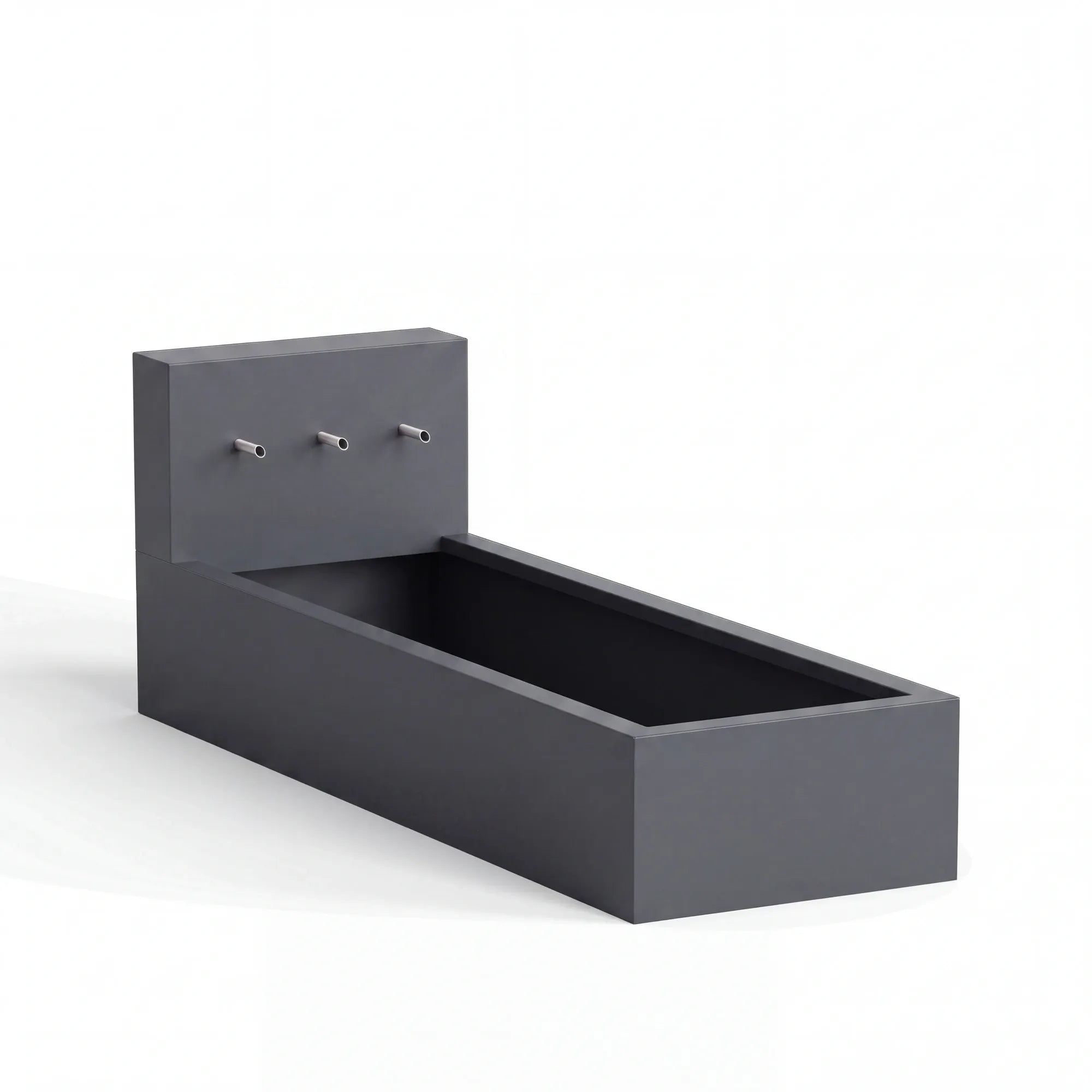 Wasserbecken mit Einlaufrohren aus Aluminium • Set 1