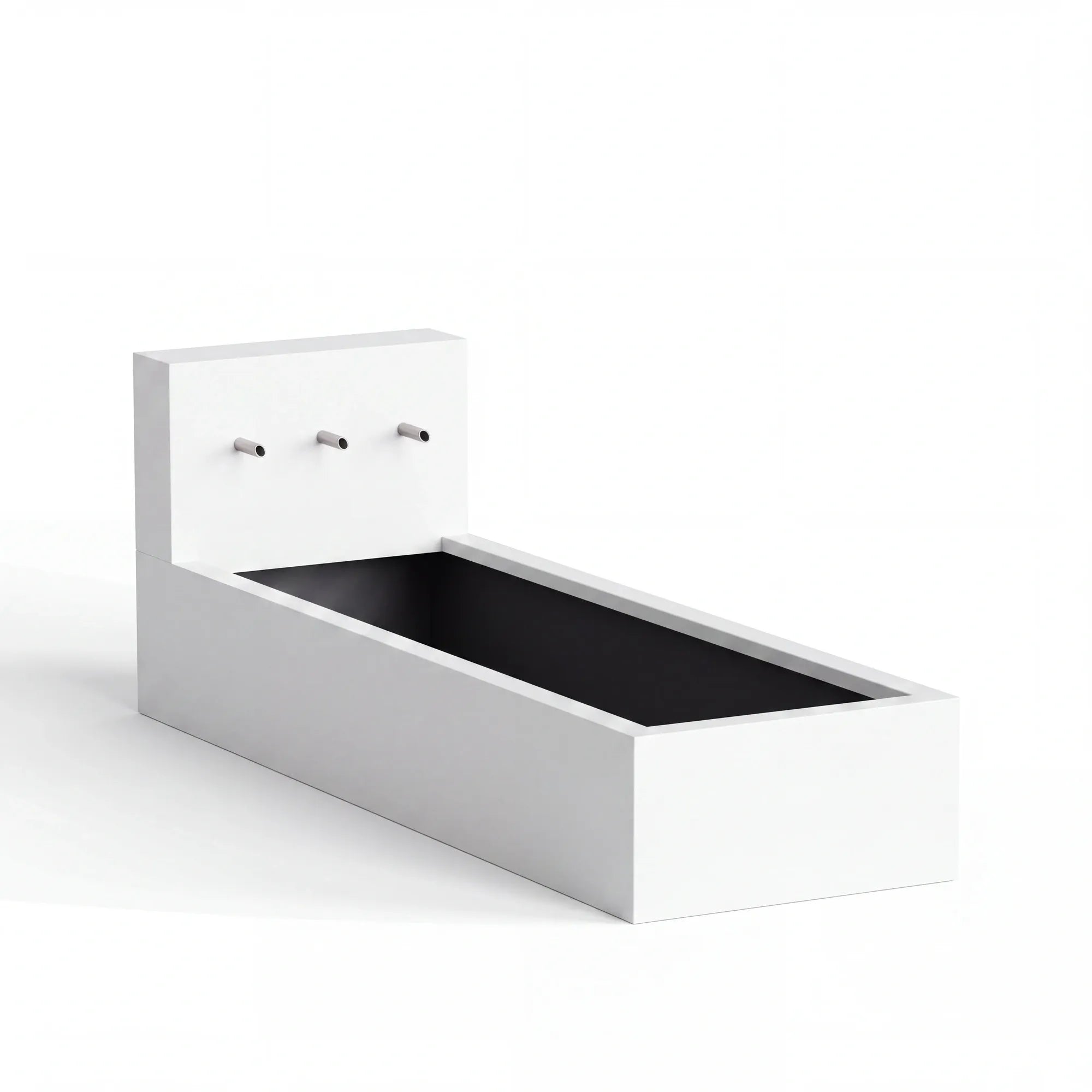 Wasserbecken mit Einlaufrohren aus Aluminium • Set 1