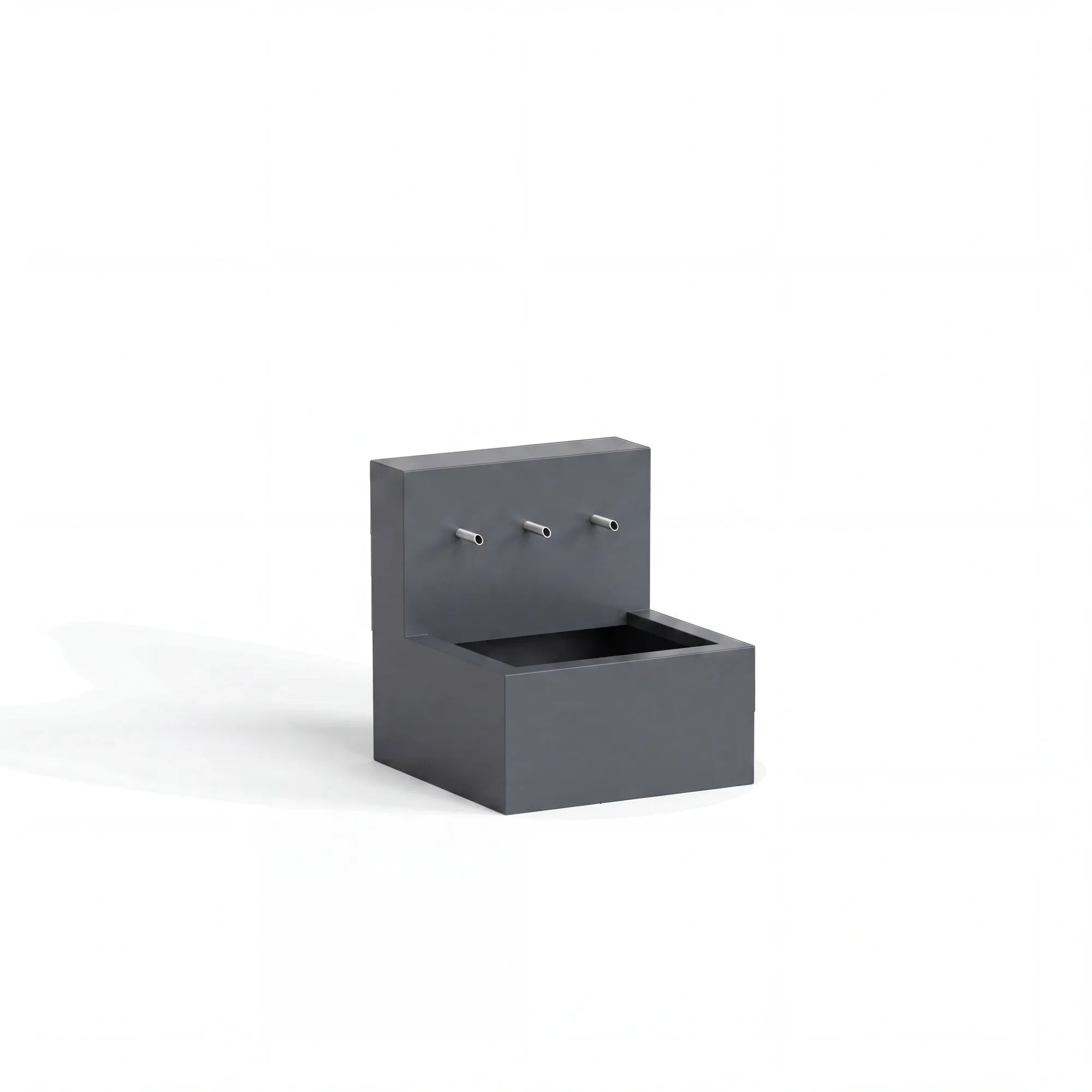 Wasserbecken mit Einlaufrohren aus Aluminium • Set 1