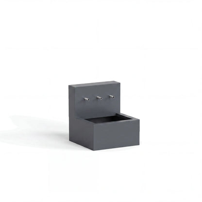 Wasserbecken mit Einlaufrohren aus Aluminium • Set 1
