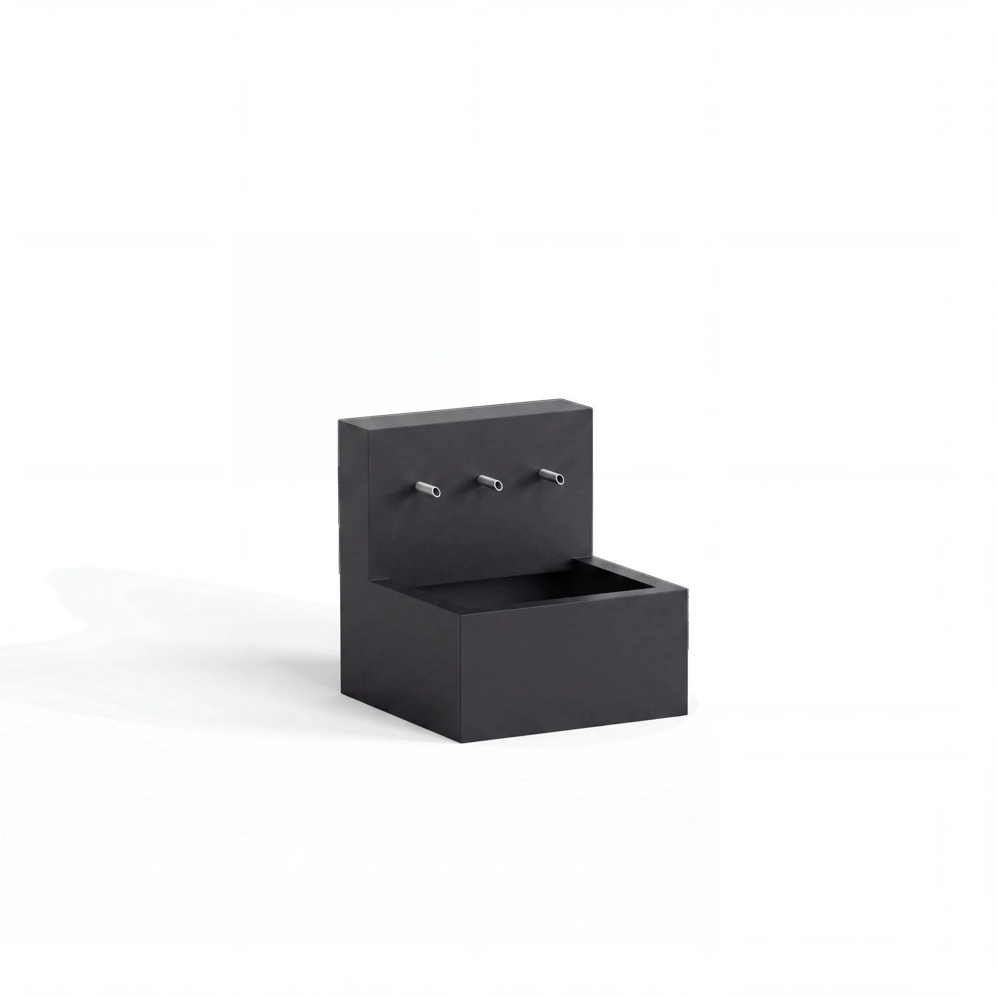 Wasserbecken mit Einlaufrohren aus Aluminium • Set 1
