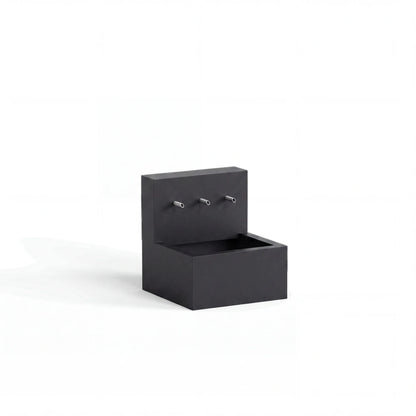 Wasserbecken mit Einlaufrohren aus Aluminium • Set 1