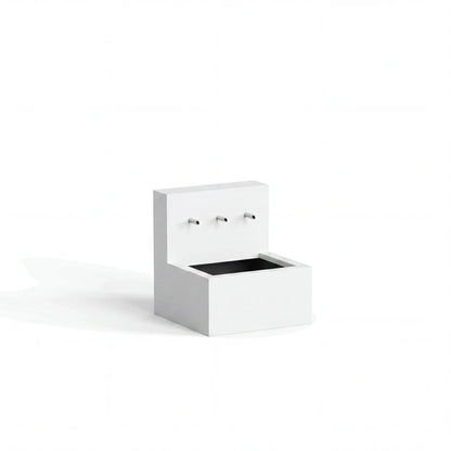 Wasserbecken mit Einlaufrohren aus Aluminium • Set 1
