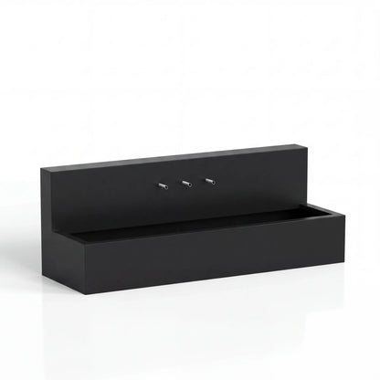 Wasserbecken mit Wasserfall aus Aluminium • Set 2 mit Einlaufrohren