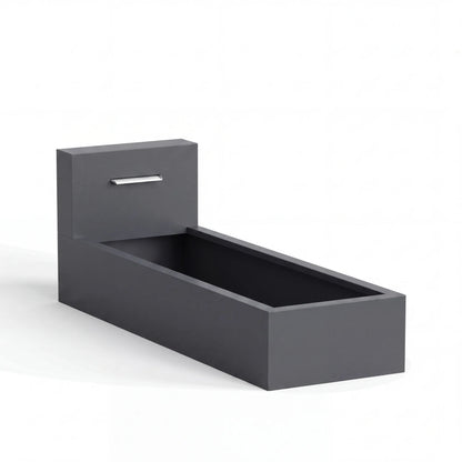 Wasserbecken mit Wasserfall aus Aluminium • Set 1 mit Wasserschütte