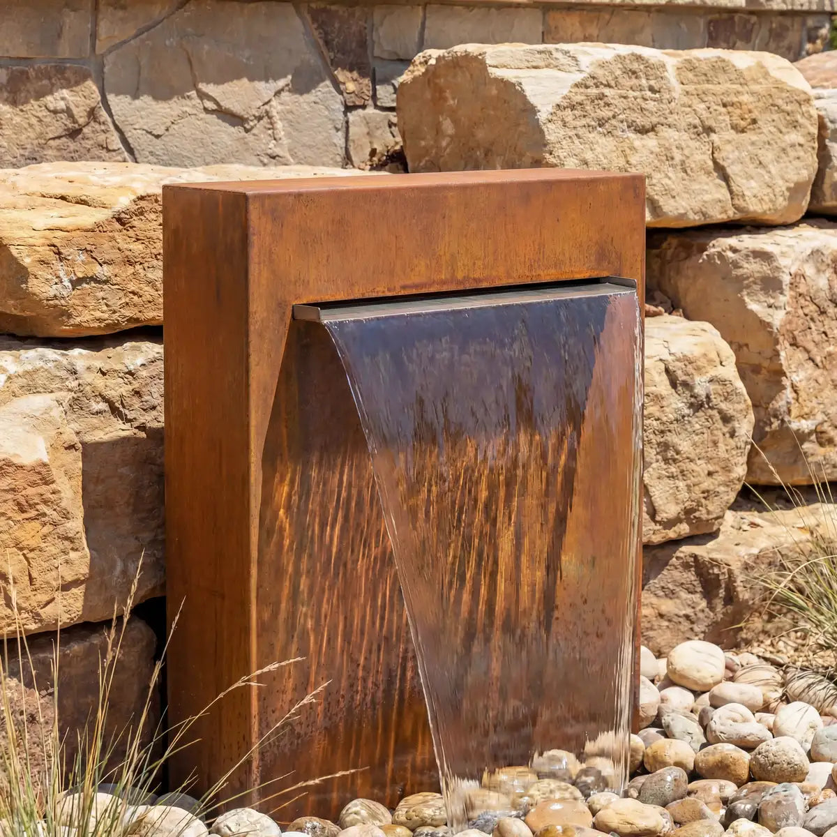 Wasserfall F • Cortenstahl