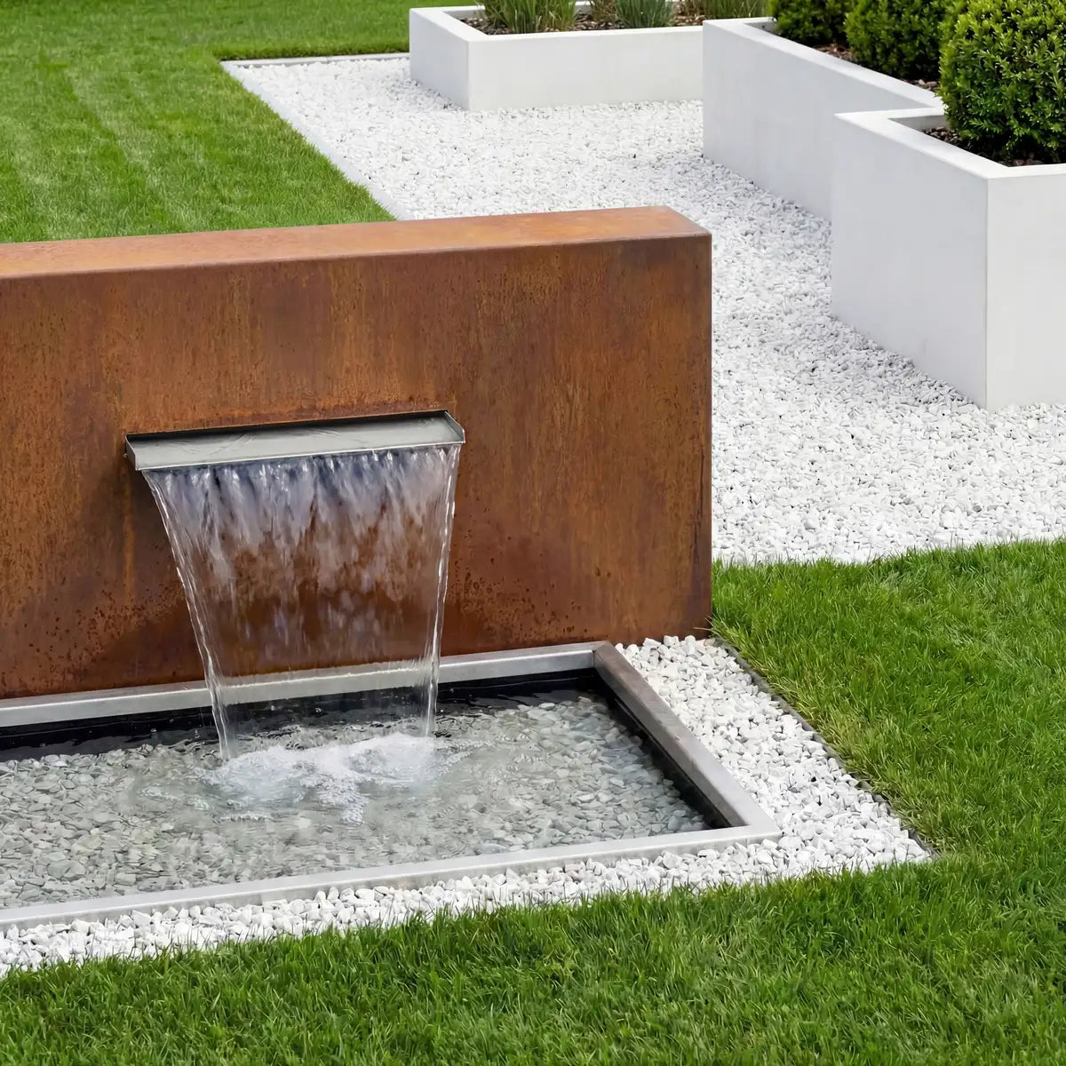 Wasserfall F • Cortenstahl