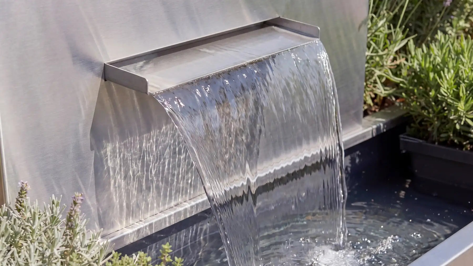 Wasserfälle aus Edelstahl