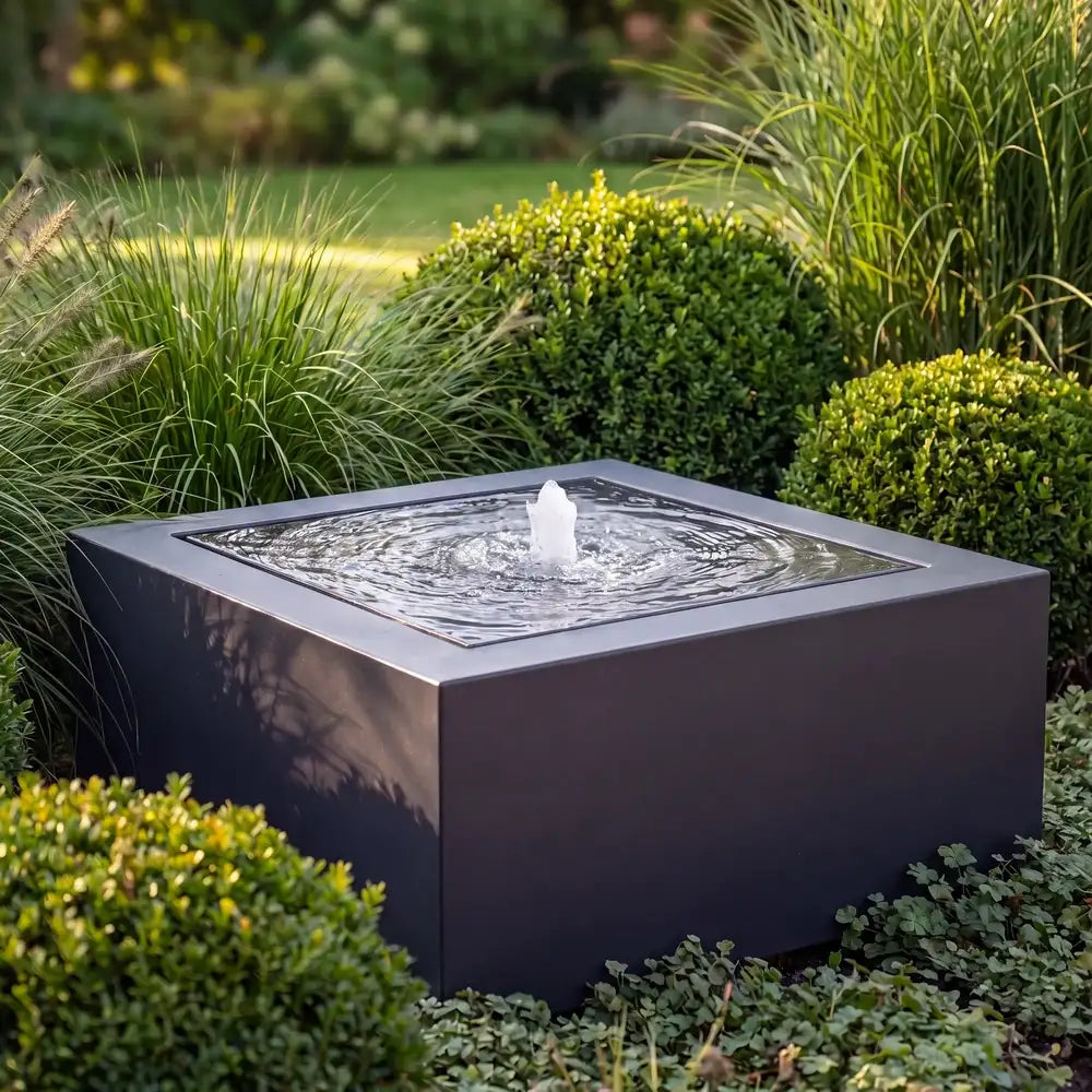 Wassertisch Rivo-Quadratisch aus Aluminium