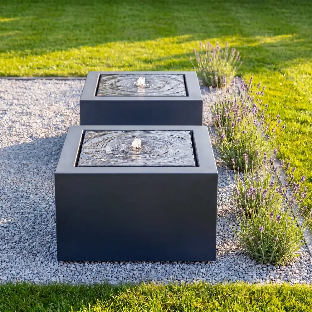Wassertisch Rivo-Quadratisch aus Aluminium