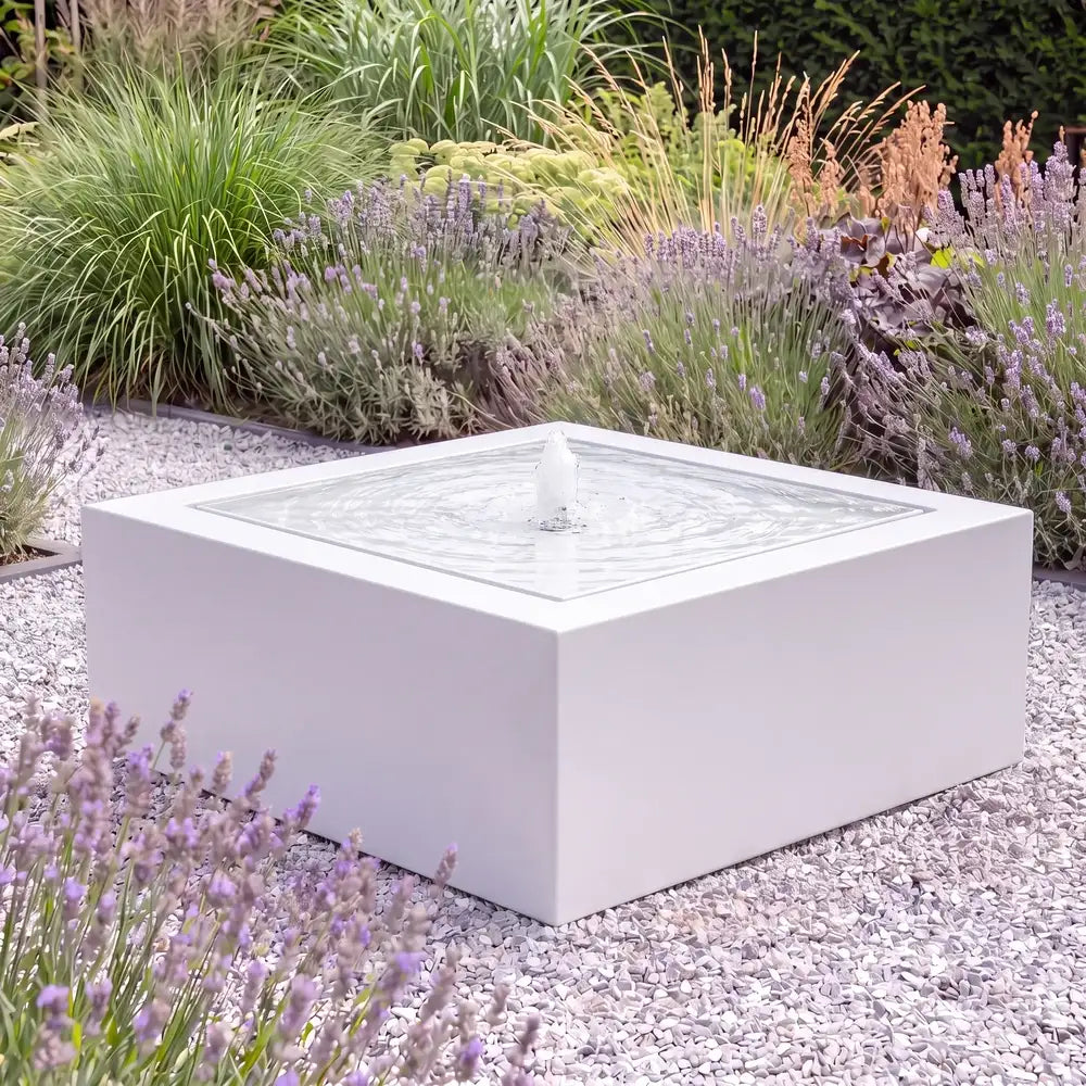 Wassertisch Rivo-Quadratisch aus Aluminium