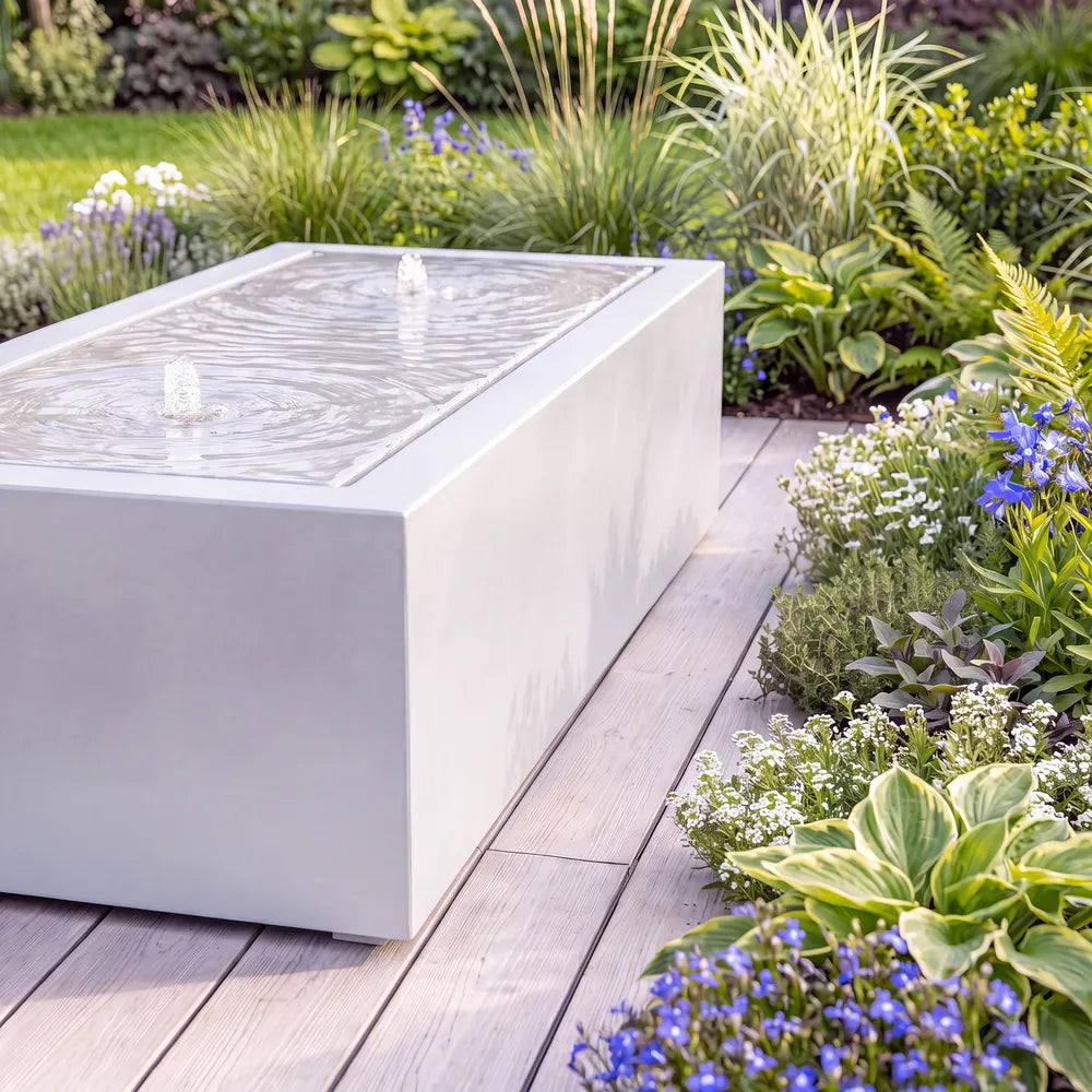 Wassertisch Rivo-Rechteckig aus Aluminium