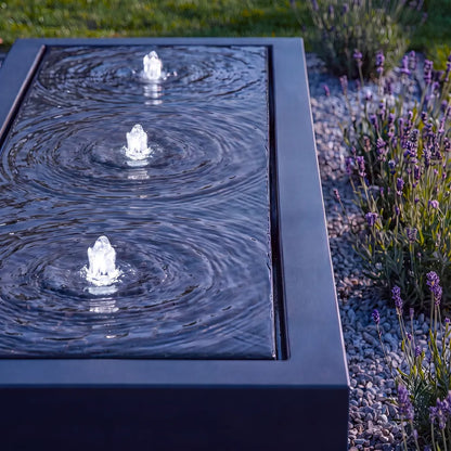 Wassertisch Rivo-Rechteckig aus Aluminium