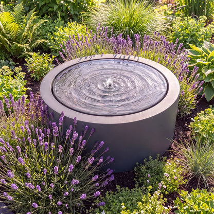 Wassertisch Rivo-Rund aus Aluminium