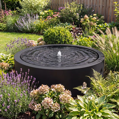 Wassertisch Rivo-Rund aus Aluminium