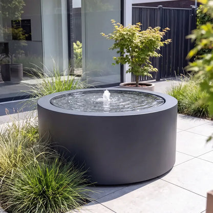 Wassertisch Rivo-Rund aus Aluminium