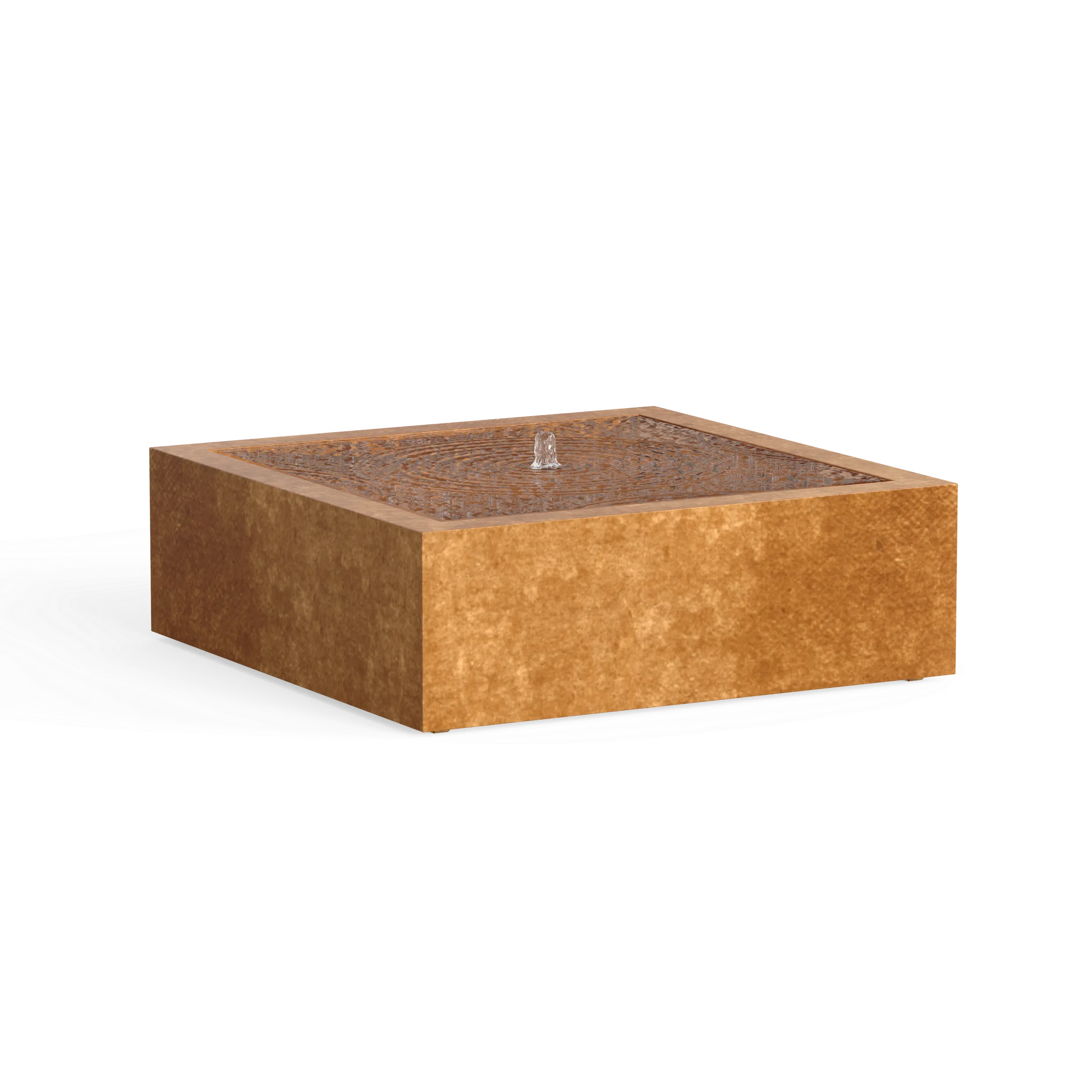 Wassertisch Q • Cortenstahl