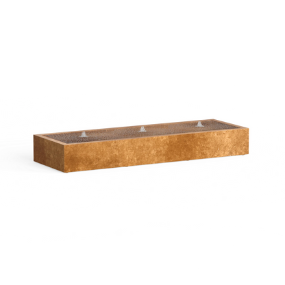 Wassertisch R • Cortenstahl