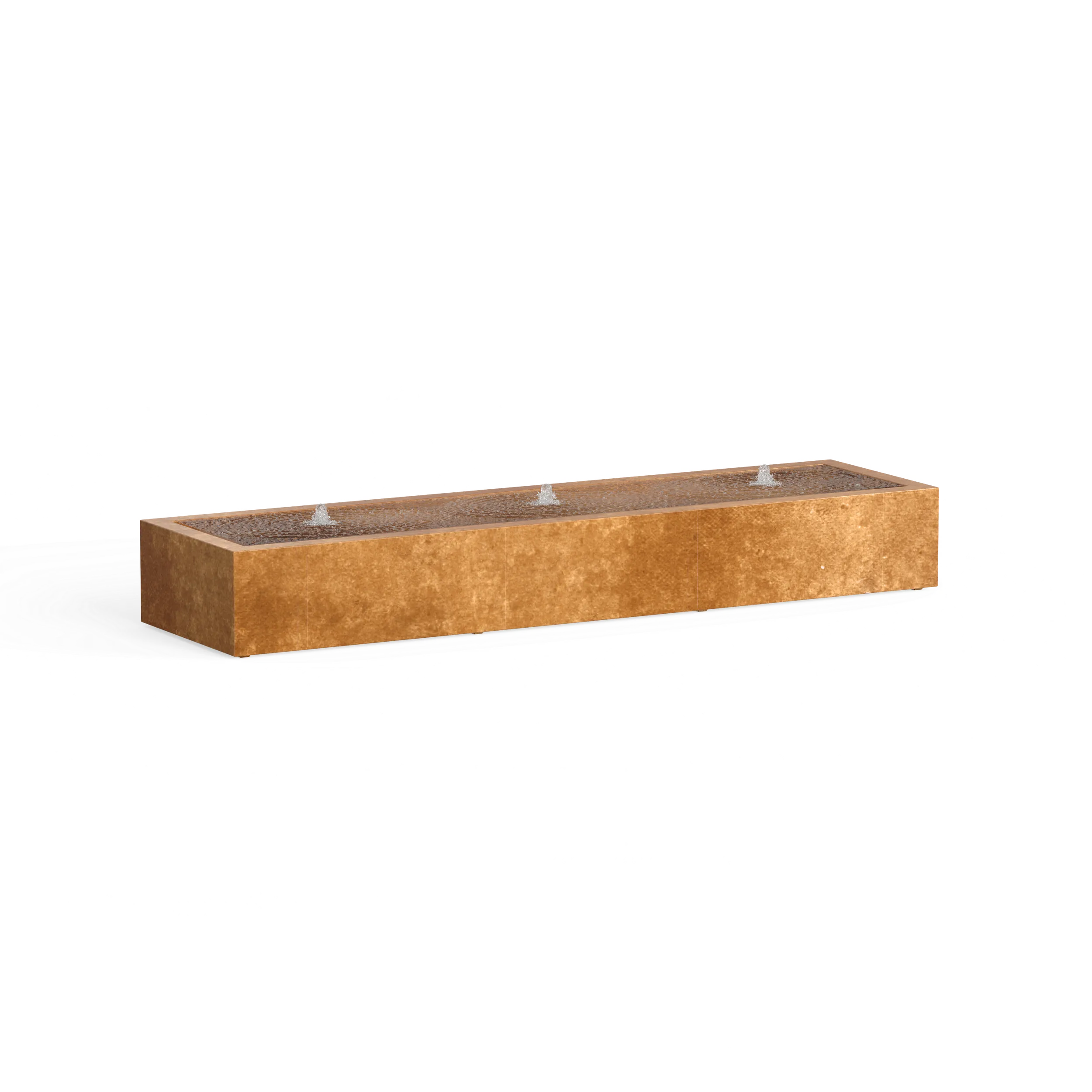 Wassertisch R • Cortenstahl